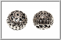 Metallperle "Fragliche Liebe", 14x17mm, antiksilberfb., Tibetsilber, 1 Stk.