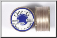 TOHO OneG Beading-Thread F�delgarn, beige, 1 Spule