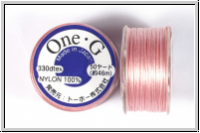 TOHO OneG Beading-Thread F�delgarn, rosa, 1 Spule
