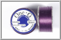 TOHO OneG Beading-Thread F�delgarn, violet, 1 Spule