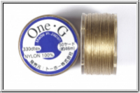TOHO OneG Beading-Thread F�delgarn, khaki, 1 Spule
