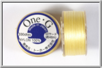 TOHO OneG Beading-Thread F�delgarn, yellow, 1 Spule