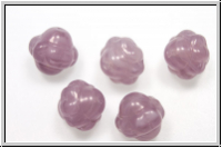 b�hm. Glasperle, Kreisel, 9mm, amethyst, lt., opal, meliert, 1 Stk.