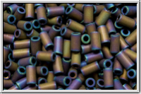 TBU-1-0615, TOHO Bugle 1", 3mm, purple, met., iris., matte, 10g