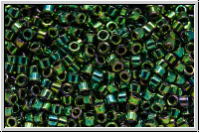 DB0027, MIYUKI Delica, 11/0, green, dk., met., iris., 5g