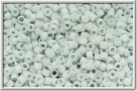 DB0357, MIYUKI Delica, 11/0, grey, pale, op., matte, 5g