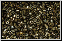 DBS0254, MIYUKI Delicas, 15/0, tarnished silver, galv., met., 5g