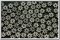 Spacer "Daisy", 4x1mm, anitksilberfb., Metall, 25 Stk.