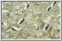 b�hm. Rocailles, 05/0, crystal, trans., silver-ld., 10g