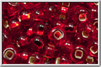 b�hm. Rocailles, 06/0, siam, trans., silver-ld., 10g