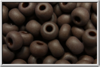 b�hm. Rocailles, 06/0, brown, dk., op., matte, 10g