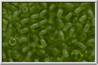 b�hm. Glasperle, rund, 4mm, olivine, lt., trans., 50 Stk.