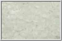 PRECIOSA TWIN Beads, crystal, trans., matte, 10g