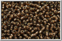 RR-15-0005d, MIYUKI Rocailles, 15/0, topaz, smoke, trans., silver-ld., 5g