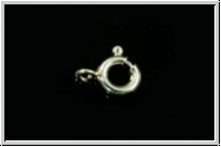 Federringverschluss, 6mm, silberfb., 925er Silber, 1 Stk.
