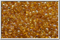 R-15-0162b, TOHO Rocailles, 15/0, topaz, trans., AB, 5g