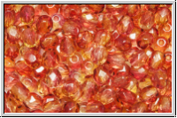 B�hm. Glasschliffperle, feuerpol., 4mm, fireopal, trans., 50 Stk.