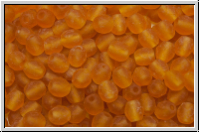 B�hm. Glasschliffperle, feuerpol., 4mm, topaz, trans., matte, 50 Stk.