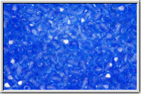 B�hm. Glasschliffperle, feuerpol., 3mm, sapphire, dk., trans., 50 Stk.