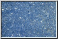 B�hm. Glasschliffperle, feuerpol., 3mm, sapphire, lt., trans., 50 Stk.