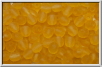 B�hm. Glasschliffperle, feuerpol., 4mm, topaz, trans., matte, 50 Stk.