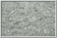 HTL-0131, MIYUKI Half Tila Beads, crystal, trans., 5g
