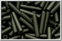 TBU-3-0049f, TOHO Bugle 3", 9mm, black, op., matte, 10g