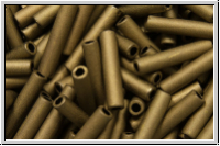 TBU-3-0702, TOHO Bugle 3", 9mm, copper, dk., met., matte, 10g