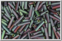 TBU-3-0705, TOHO Bugle 3", 9mm, blue, met., matte, iris., 10g
