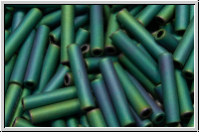 TBU-3-0706, TOHO Bugle 3", 9mm, teal, met., matte, iris., 10g