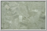 HTL-0037, MIYUKI Half Tila Beads, crystal, silk satin, 5g
