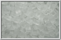 HTL-0131f, MIYUKI Half Tila Beads, crystal, trans., matte, 5g