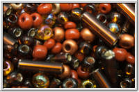 b�hm. Rocailles, 09/0, Mix "brown/copper", 10g
