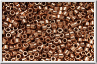DB0040, MIYUKI Delica, 11/0, copper, bright, met., plated, 5g