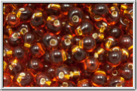 DP-0005, MIYUKI Tropfen, 3,4mm, amber, dk., trans., silver-ld., 10g