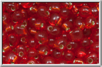 DP-0010, MIYUKI Tropfen, 3,4mm, red, trans., silver-ld., 10g