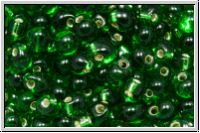 DP-0016, MIYUKI Tropfen, 3,4mm, green, kelly, trans., silver-ld., 10g
