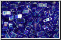 HTL-0177, MIYUKI Half Tila Beads, cobalt, transp., AB, 5g