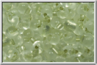 DPF-37, MIYUKI Tropfen, 3,4mm, crystal, trans., spkl. celery-ld., 10g
