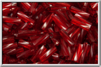 MTWB-2-1716, MIYUKI Twisted Bugles, Nr. 2 (6mm), cranberry (dyed), trans., 10g