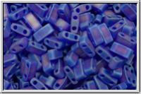 HTL-0151fr, MIYUKI Half Tila Beads, cobalt, trans., matte, AB, 5g