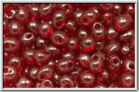 DP-0304, MIYUKI Tropfen, 3,4mm, garnet, trans., gold luster, 10g