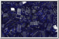 HTL-0151, MIYUKI Half Tila Beads, cobalt, trans., 5g