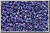 DB0135, MIYUKI Delica, 11/0, cobalt, op., gold luster, AB, 5g