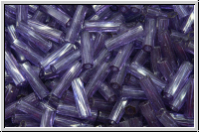 MTWB-2-1722, MIYUKI Twisted Bugles, Nr. 2 (6mm), amethyst (dyed), trans., 10g