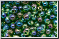 DP-0288, MIYUKI Tropfen, 3,4mm, olivine, trans., AB, 10g