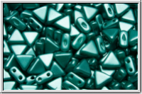 KHEOPS� PAR PUCA�, 6x5mm, white, alabaster, dk. green pastel, 50 Stk.