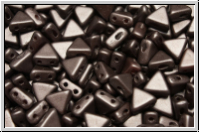KHEOPS� PAR PUCA�, 6x5mm, white, alabaster, dk. brown pastel, 50 Stk.