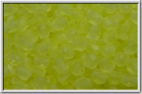 B�hm. Glasschliffperle, feuerpol., 4mm, jonquille, trans., matte, 50 Stk.