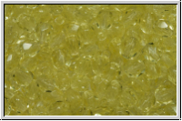 B�hm. Glasschliffperle, feuerpol., 4mm, topaz, pale, trans., 50 Stk.